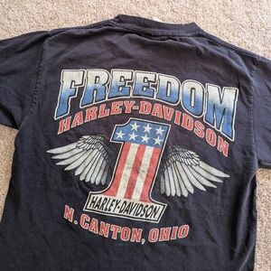 VTG Harley-Davidson Navy Blue Tee Medium